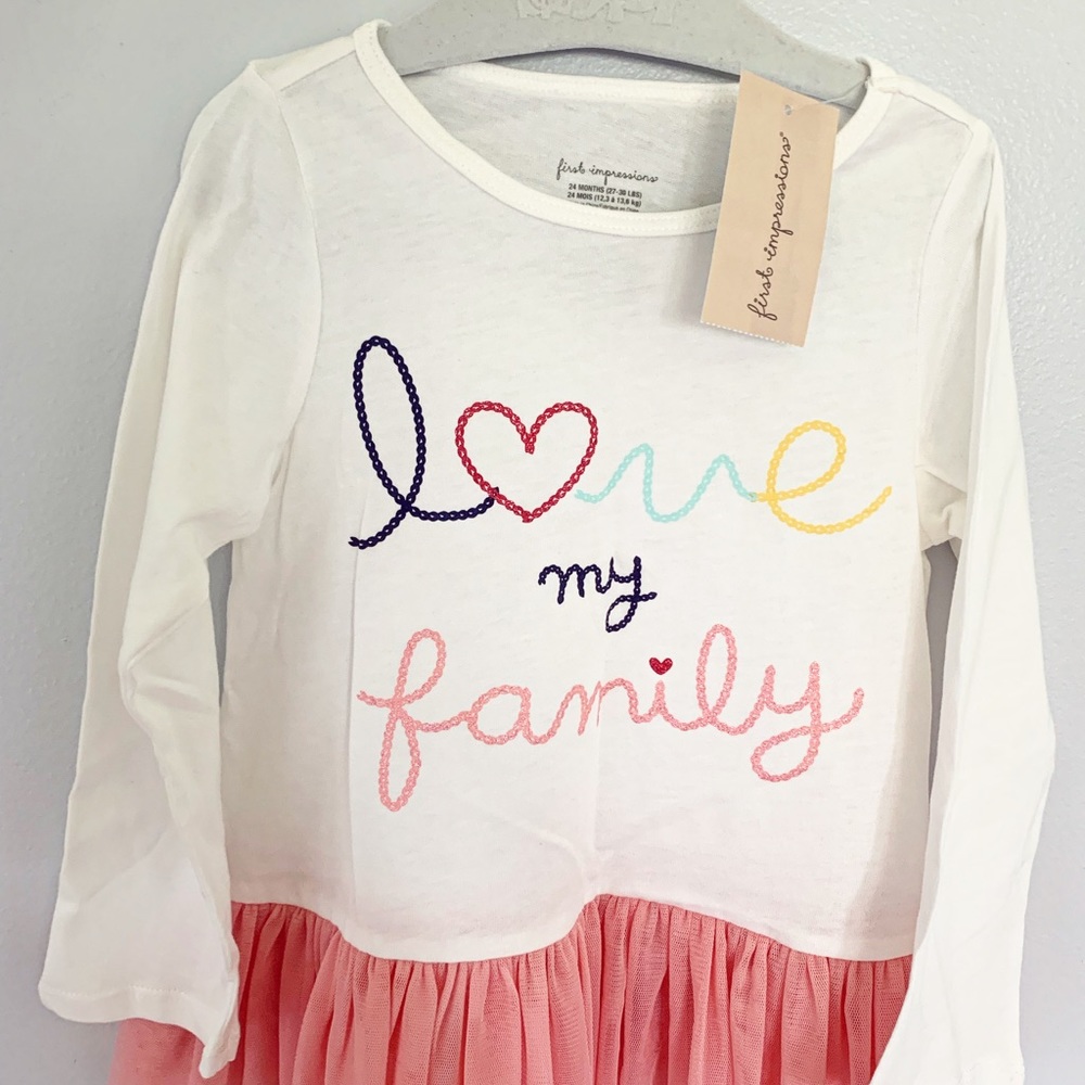 NWT First Impressions long sleeve T-shirt, size 24-months